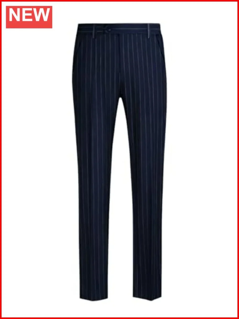 Men's Slim Fit Striped 2 Piece Suit Set Blazer Pants Formal Business